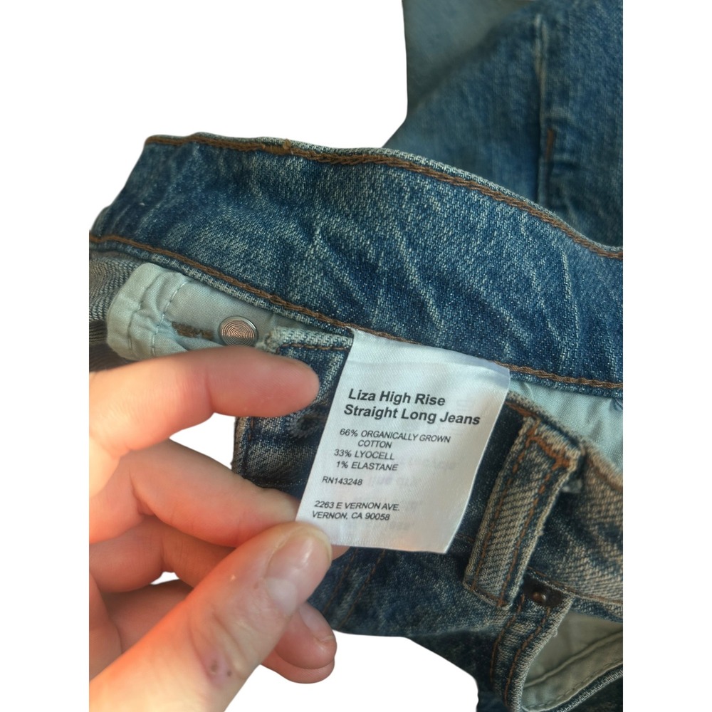 Reformation Straight-Leg Jeans in Medium Blue Wash - Picture 8 of 10